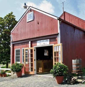 tasting room and wagons by Robert Stern
